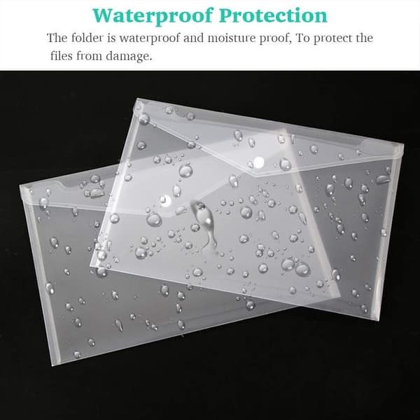 Dokumentmappe - Transparent - 32,5-23,5 cm - 5 stk.