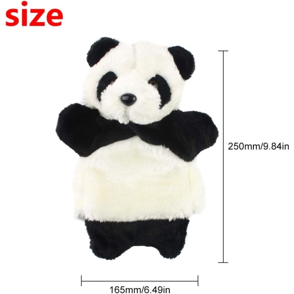 Charming Zone Plysch Handdocka Djur Leksak (SO-02 Panda)