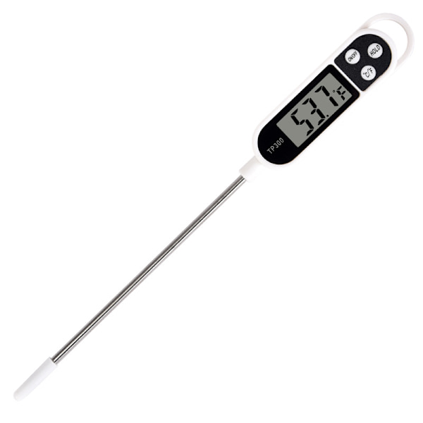(Svart) Universell digital kökstermometer, matprob upp till