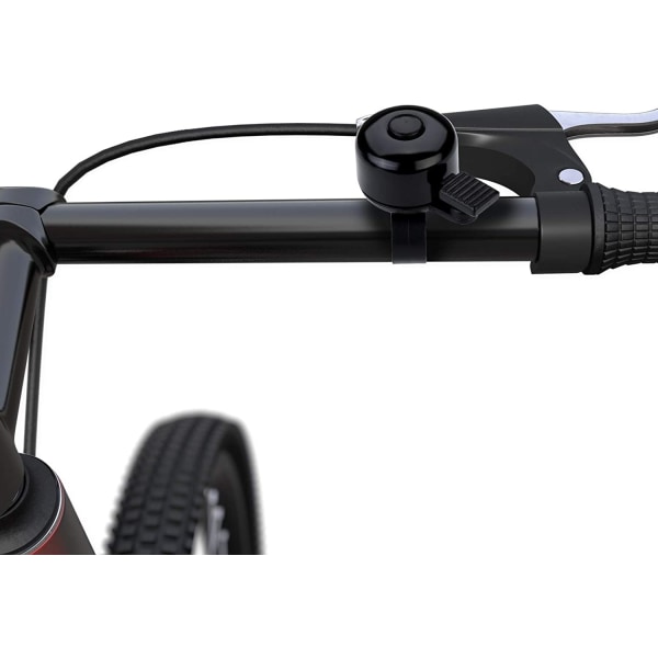 2 st Cykelklocka Aluminium Cykelklocka（Svart + Röd）