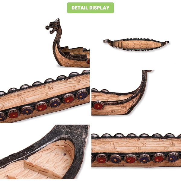 Dragon Boat Røgelse Stick Burner Resin Vikingeskibe Stick Røgelse