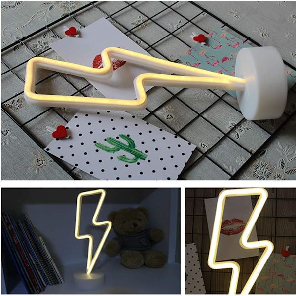 Neonljusskylt Väggdekor Nattlampa USB/Batteridriven Neon