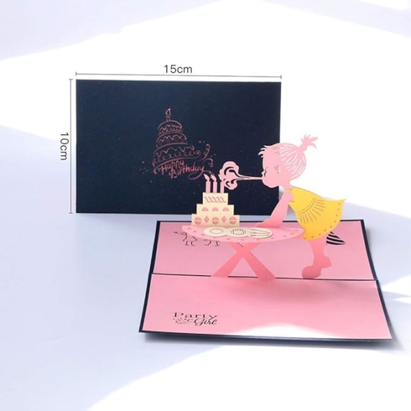 3D Pop Up [Fødselsdagskort] [Lønskningskort] [Afgangskort] med