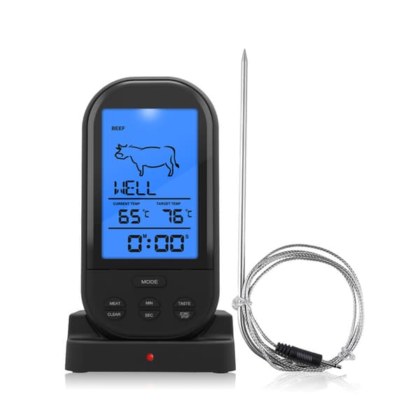 Trådlös Digital Kök Matlagningsverktyg BBQ Mat Kött Timer