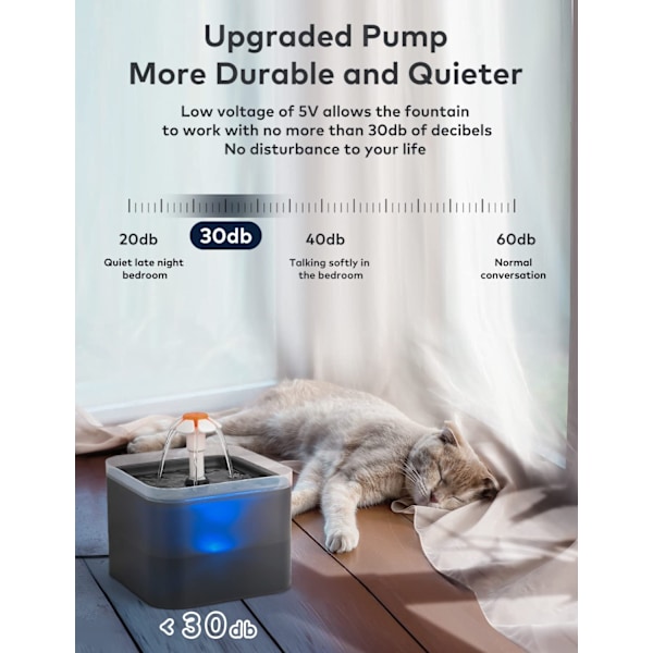 Kattvattenfontän, ultratyst kattvattendispenser, kattvattendispenser