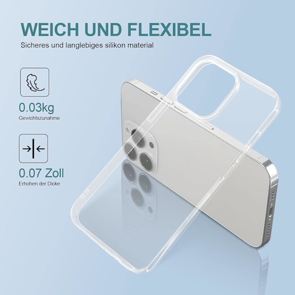 2-pack Skal kompatibelt med Apple iPhone 13 6.1'', Transparent skyddsfodral