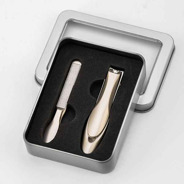 Set med 2 nagelklippare, japanska nagelklippare med integrerad t
