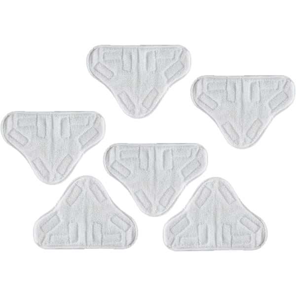 Set med 6 tvättbara mikrofiberdukar till H2O H20 X5 ångmopp
