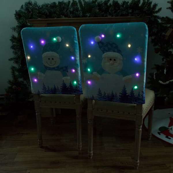 2 st ljusslinga jultomte snögubbe