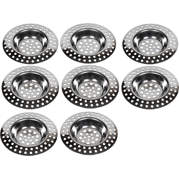 Tiskialtaan siivilä 14g, 8 kpl, sopii KAIKKIIN Viemäreihin, Keittiön tiskialtaan siivilä 8pcs