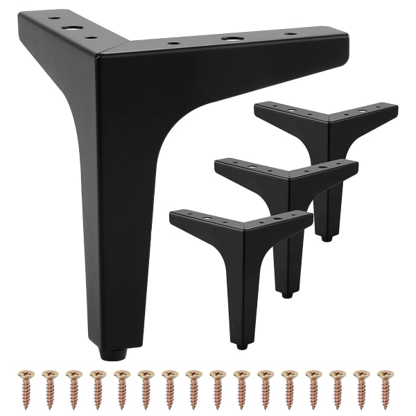 4 stk 10cm Metalmøbler Sofaben Moderne Trekantmøbelgebyr