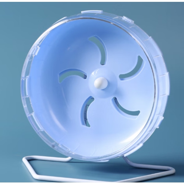 Sininen 18 cm läpikuultava juoksuhamsterin muovinen harjoituspyörä Sma