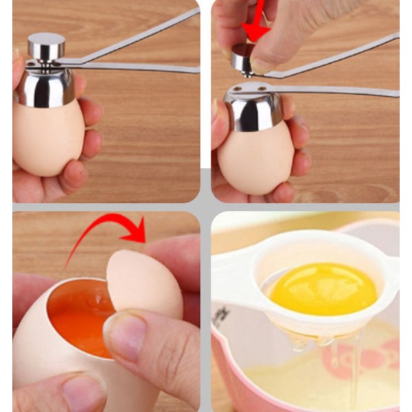 Eggeskallåpner i rustfritt stål, 10,5 x 3,5 cm