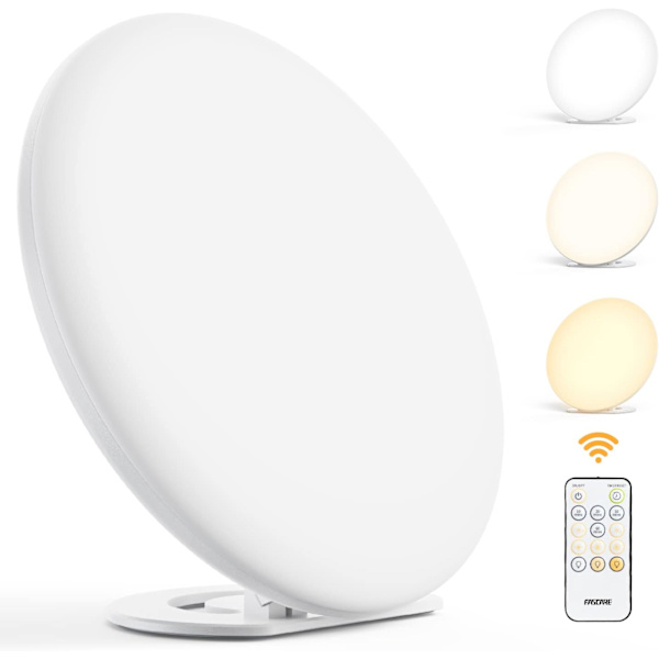 Lätt sollampa 13 000 Lux UV-fri LED-sollampa med 5 ljusstyrkor/3 färgtemperaturer/4 timers Fjärrstyrd sollampa med minnesfunktion för hemmakontor