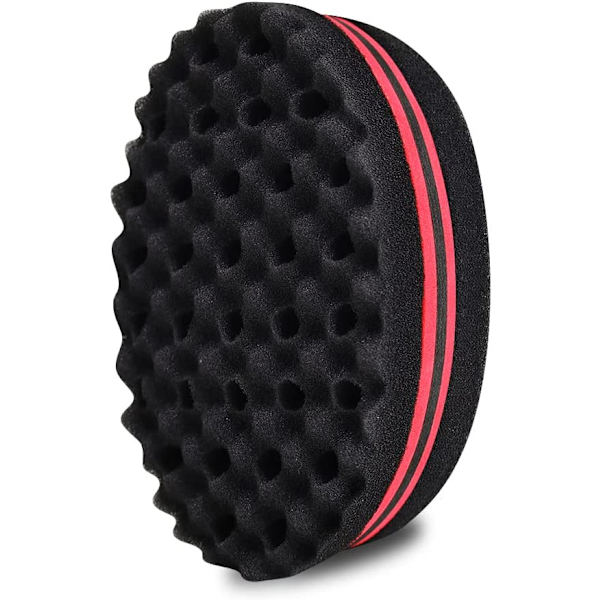2 stk. Dobbeltsidet To i En Twist Magic Hår Svamp Afro Fletning