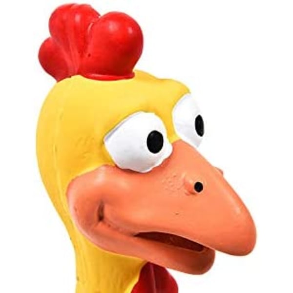 Gummi Kylling Squeaker Hunde Legetøj til Små, Mellemstore eller Store Br
