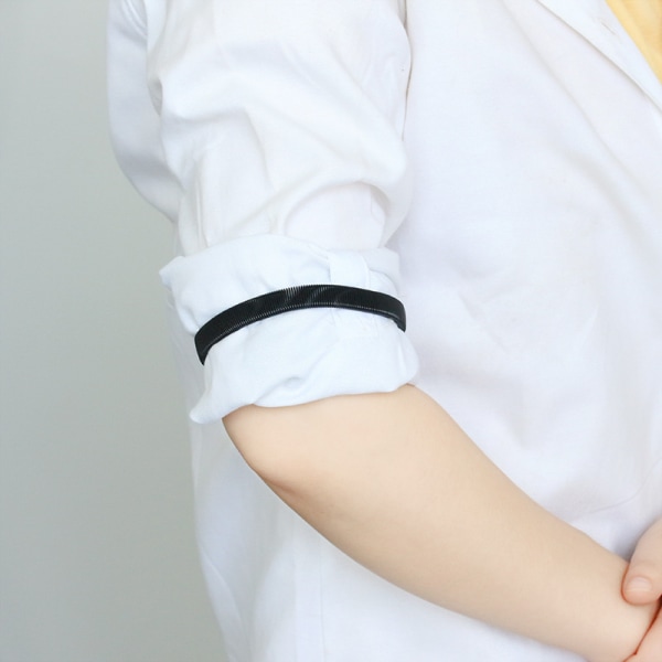 1 par Anti-slip metal skjorte ærmeholdere Strækbar elastisk arm