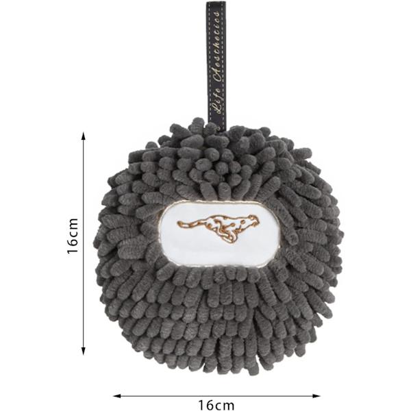Grå Mikrofiber Handduk, Badrums Handduk Hängande Handduk