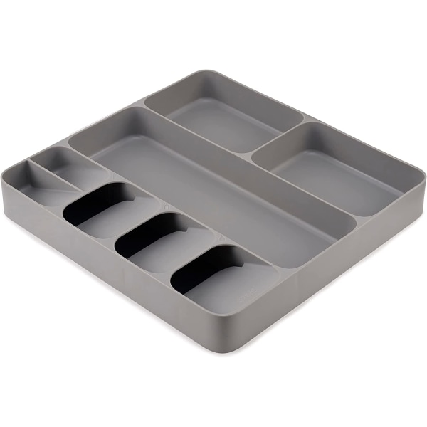 Organizer for cutlery, utensils and gadgets, grey, 39.7 x 38.4 x