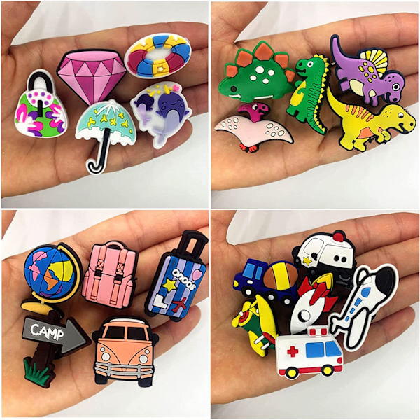 Hooves Charm Assorted Random Designs 100kpl PVC-tarvikkeet
