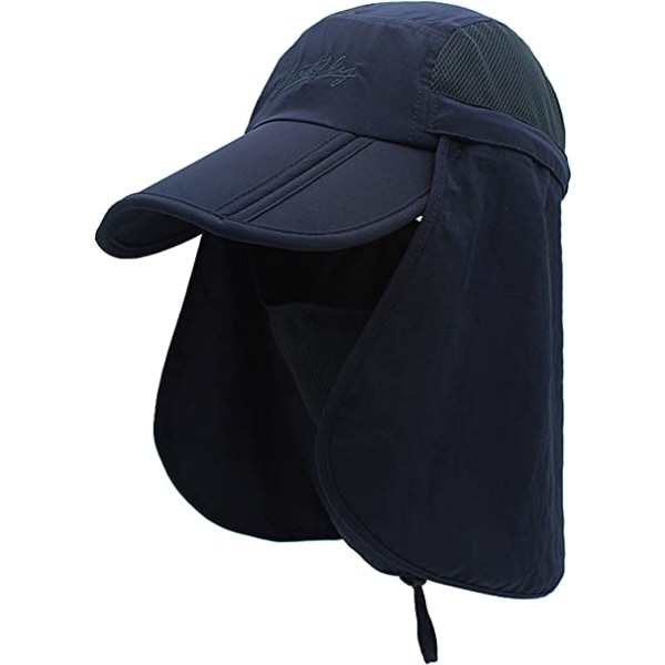 Unisex Safari-kasket med ekstra lang halsbeskyttelse Baseball Sun H