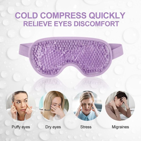 Återanvändbar Cold Eye Mask Eye Ice Pack för pösiga ögon, Gel Eye
