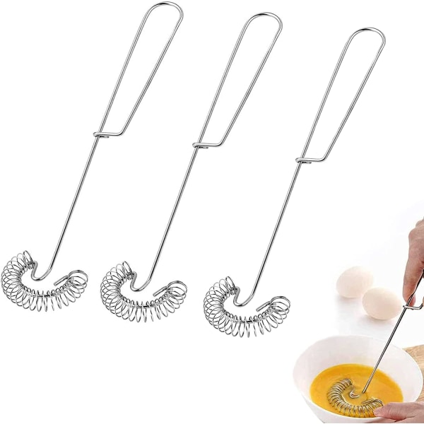 3 stk rustfrie stål snøvisper, rustfrie stål snøvisp