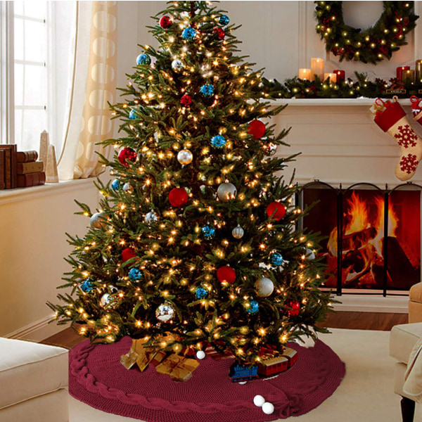 Ull juletre skjørt juledag dekorative artikler a154 | Fyndiq