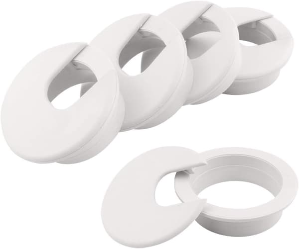 Kabelhul Dæksel 50mm Kabelarrangør til PC Desktop Computer Pla