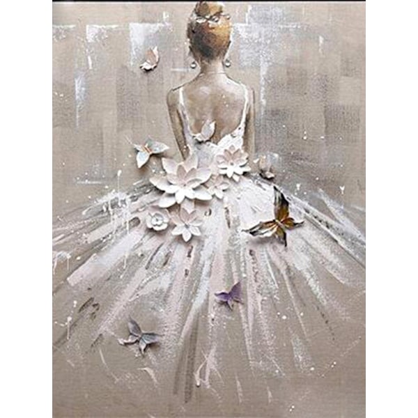 30x40cm 5D DIY Diamantmaleri Full, Ballerinaen#A, DIY Diam