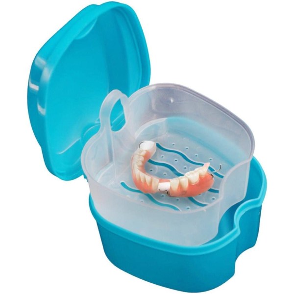 Protese Badeværelse Case Box Tandpleje Falske tænder Opbevaringsboks wi
