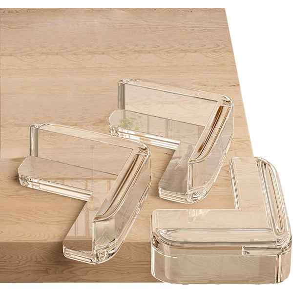 10 stk. Baby Bordhjørnebeskyttere (L-form), Transparent Furn