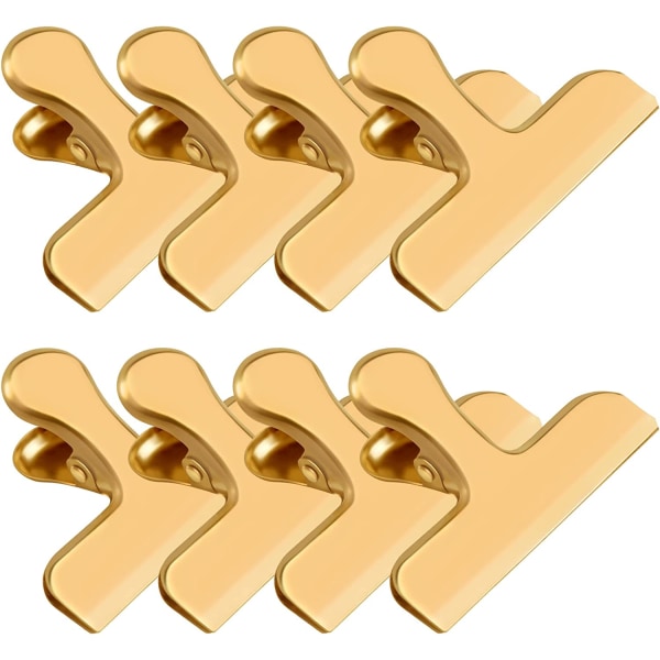 kultaiset Chip Clips, 8 Pack ruostumattomasta teräksestä valmistetut Chip Clips, Chip Clips B