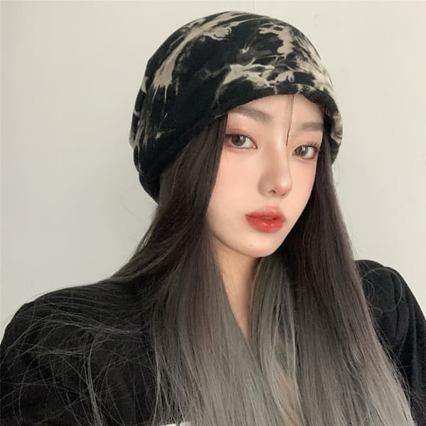 Japansk tynn mørk tie-dye hodeplagg cap Cool og kul vind