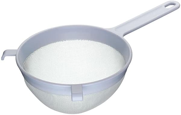 7 cm, (hvid) rund nylon mesh plastsi
