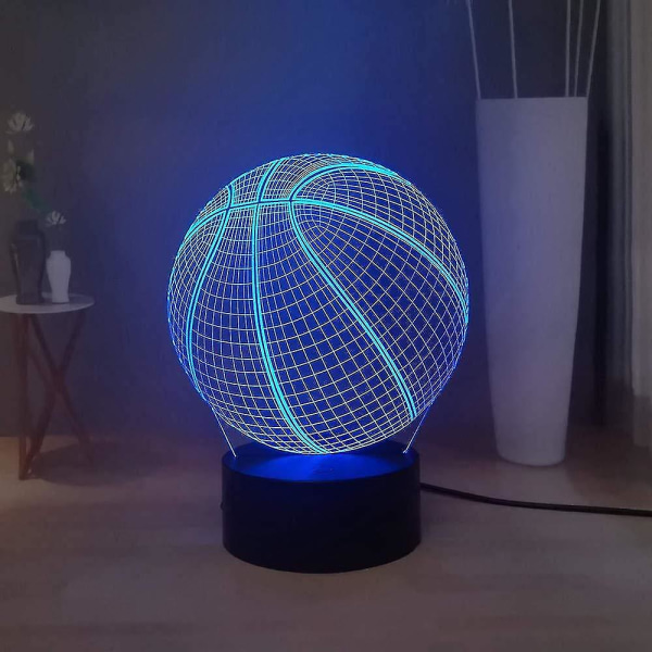3d Illusion Lampe Basketball 3D Creative Illusion Skrivebordslampe