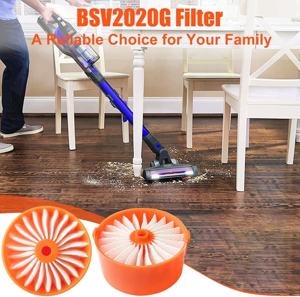 4-pack för Black & Decker BSV2020G och BSV2020P dammsugare A