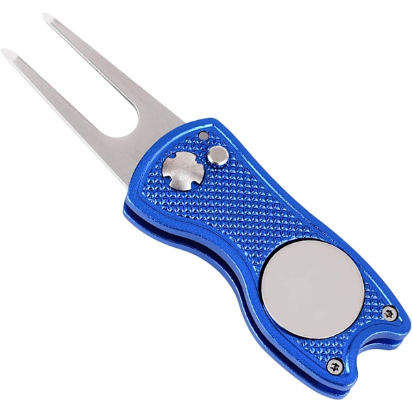 High Life All Metal Foldable Golf Divot Tool med Pop-up Button