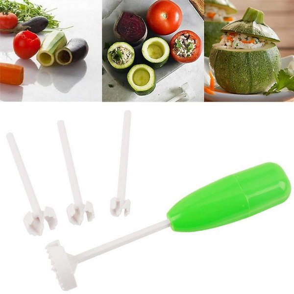 4pcs/set Vege Drill Vegetable Spiral Cutter Spiralizer Diggi