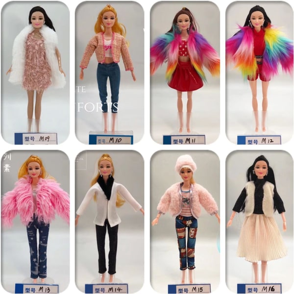 Barbie julemotekostyme, 13 deler, 13 dukketilbehør