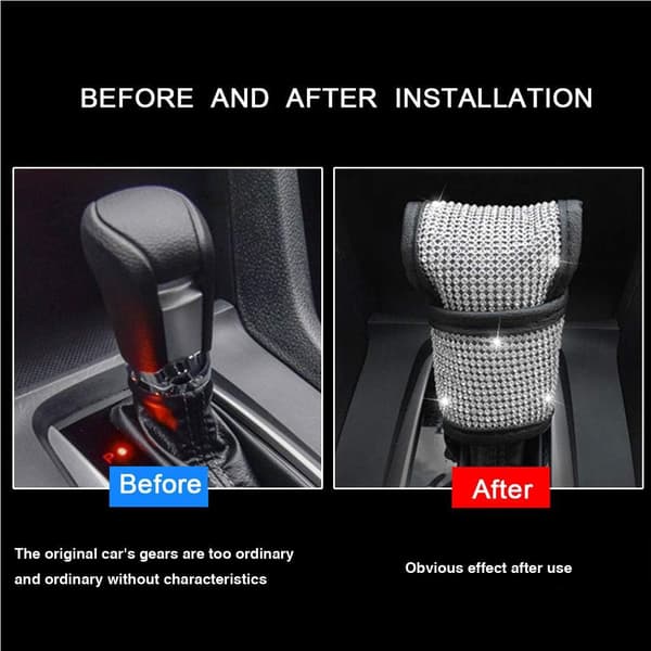 (2 stk/sett) Krystall Diamond Girskift Knottdeksel & Håndbrekkdeksel