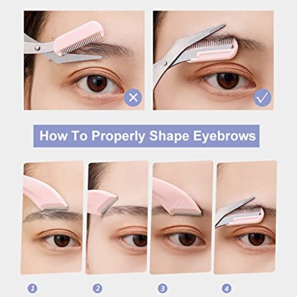 Oppgradert øyenbrynstrimmer, presisjon øyenbrynshøvel for kvinners ansikt