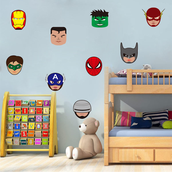 Hulk Captain America for Kids Boys Bedroom Living Room Home Deco