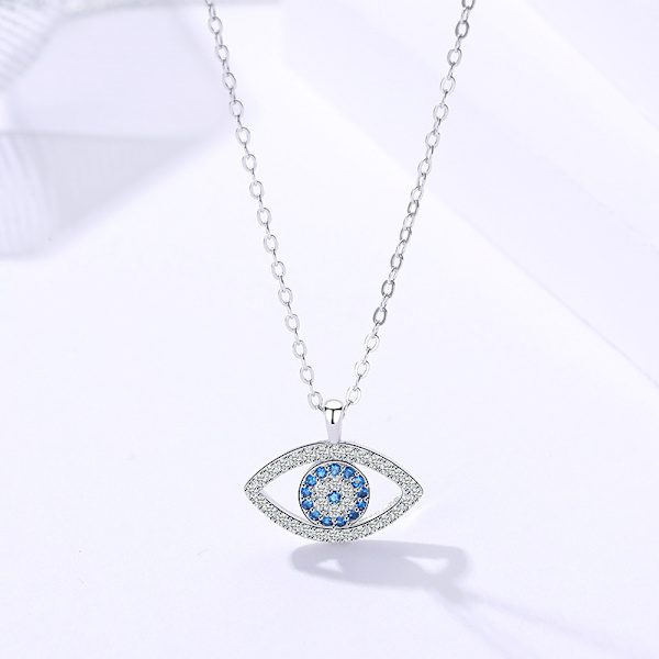 Djävulens öga halsband dam s925 sterlingsilver smycken Eur A
