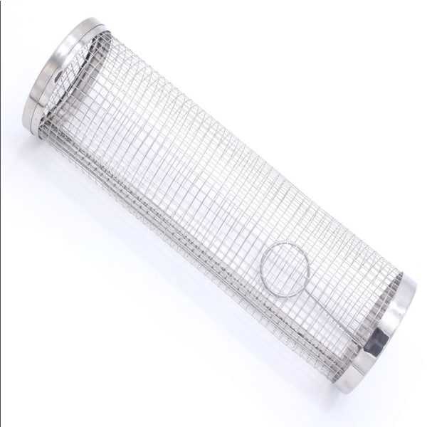 2 stk. 20 cm rustfrit stål, net grillkurv