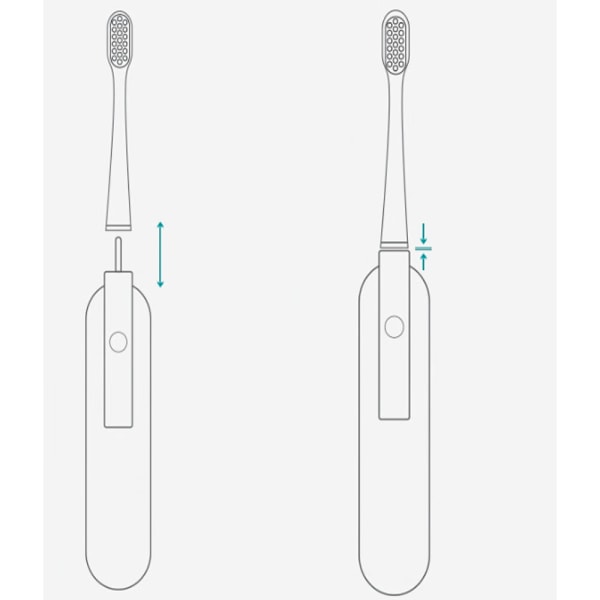 4 AFT elektriske tandbørstehoveder (hvide) passer til T11 T12 T9 erstatning
