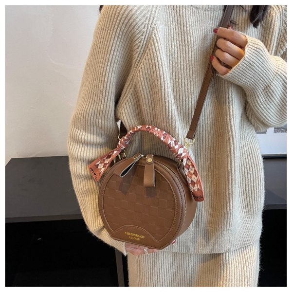 Lille design bærbar lille rund taske populær til kvinder i en 720b | Fyndiq