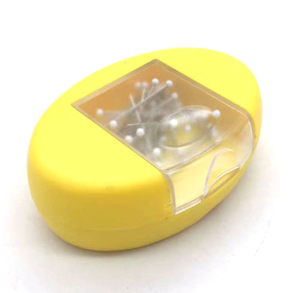 Magnetisk pute med skuff - gul - sterk magnetisk søm P