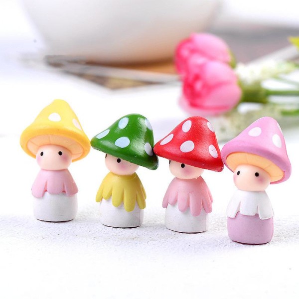 Fairy Garden Ornaments, Miniature Mushroom Doll Fairy Garden Orn
