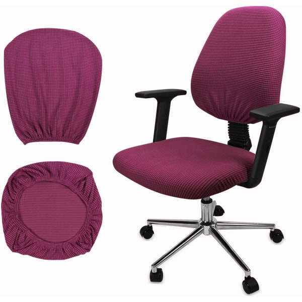 1 Set Soft Stretch Spandex -tuoli- ja selkäsuojat toimistoon